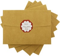 13x18 Kartpostal - "Save The Date" Etiketli Kraft