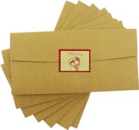 dikdörtgen - "Bekliyoruz" Pullu Kraft