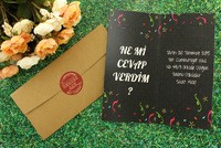 Sonumuz Evet Olsun düğün davetiyesi