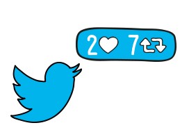 Aldığınız beğeniler ve retweetler