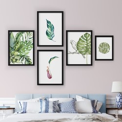 5 Çerçeveli Tablo Seti - Tropical Esintiler