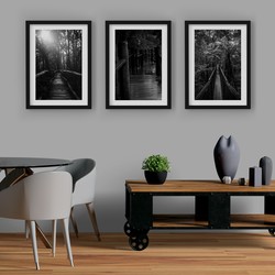 3 Çerçeveli Tablo Seti - Orman Köprüleri
