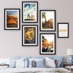 6 Çerçeveli Tablo Seti - Keşfetmeyi Bırakma