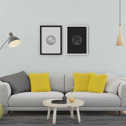 2 Çerçeveli Tablo Seti - Gece ve Gündüz