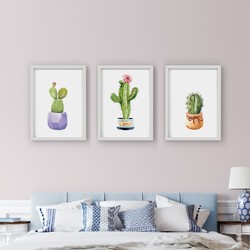 Çerçeveli Tablo Seti - Kaktüs