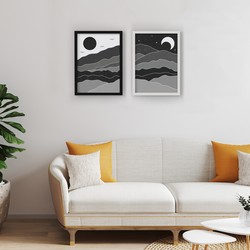 2 Çerçeveli Tablo Seti - Gündüz ve Gece