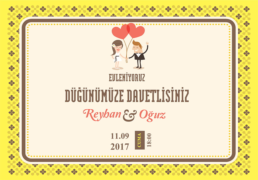 Doludizgin Aşk | Özel Tasarım Düğün Davetiyeleri